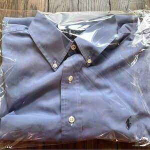 Ralph Lauren Classic Fit Dress Shirt, Blue, Size 17, 34-35